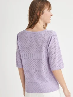 Clearance Pull manches au coude Femme Pull