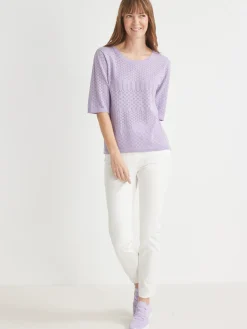 Clearance Pull manches au coude Femme Pull