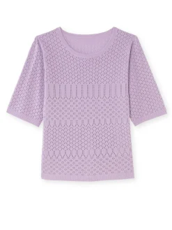 Clearance Pull manches au coude Femme Pull