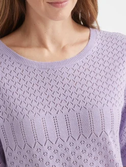 Clearance Pull manches au coude Femme Pull