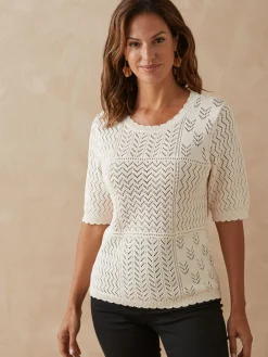 Sale Pull manches au coude Femme Pull