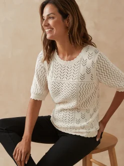 Sale Pull manches au coude Femme Pull