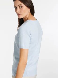 New Pull manches courtes encolure ronde Femme Pull