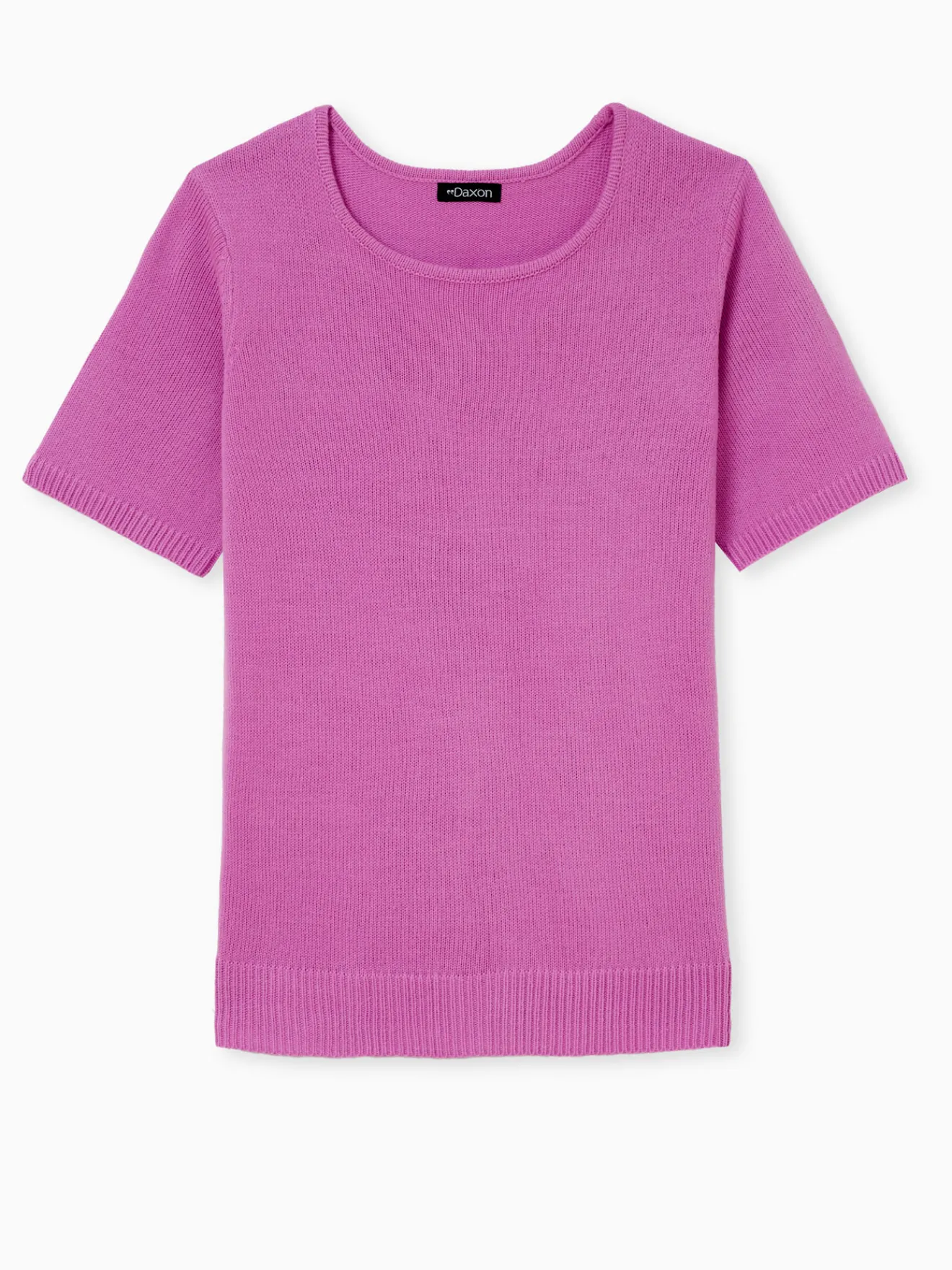 Clearance Pull manches courtes encolure ronde Femme Pull