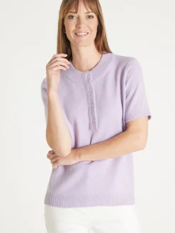 Outlet Pull manches courtes encolure tunisienne Femme Pull