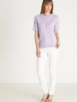 Outlet Pull manches courtes encolure tunisienne Femme Pull