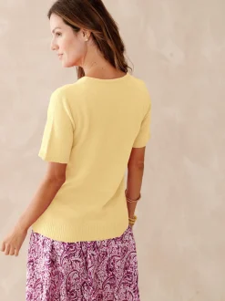 Discount Pull manches courtes encolure ronde Femme Pull