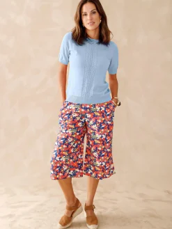 Best Pull manches courtes finition écailles Femme Pull