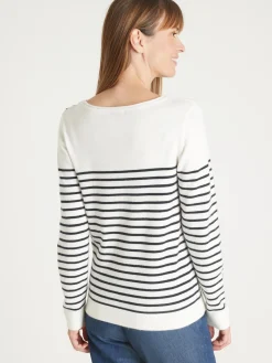 Best Pull marinière col rond Femme Pull