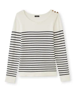Best Pull marinière col rond Femme Pull
