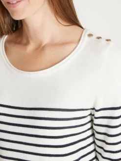 Best Pull marinière col rond Femme Pull