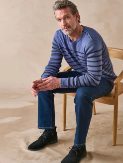 Clearance Pull rayé avec laine Homme Pull, Sweat