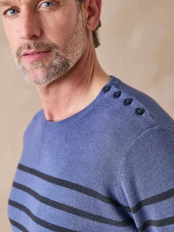 Clearance Pull rayé avec laine Homme Pull, Sweat