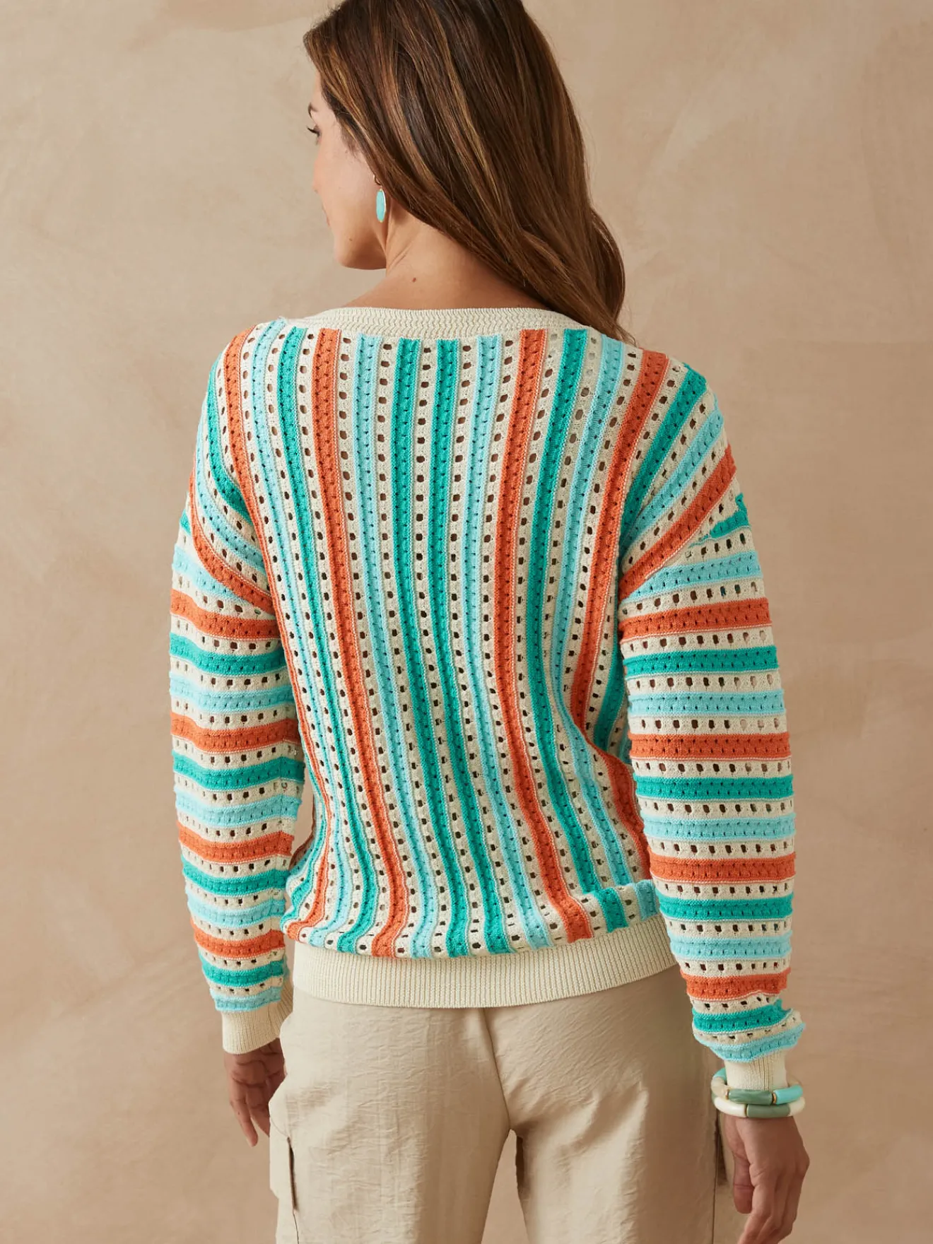 Sale Pull rayé point fantaisie Femme Pull