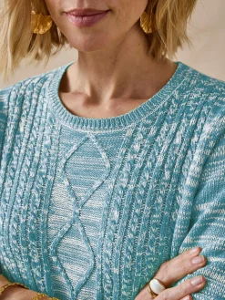 Best Pull torsadé encolure ronde Femme Pull