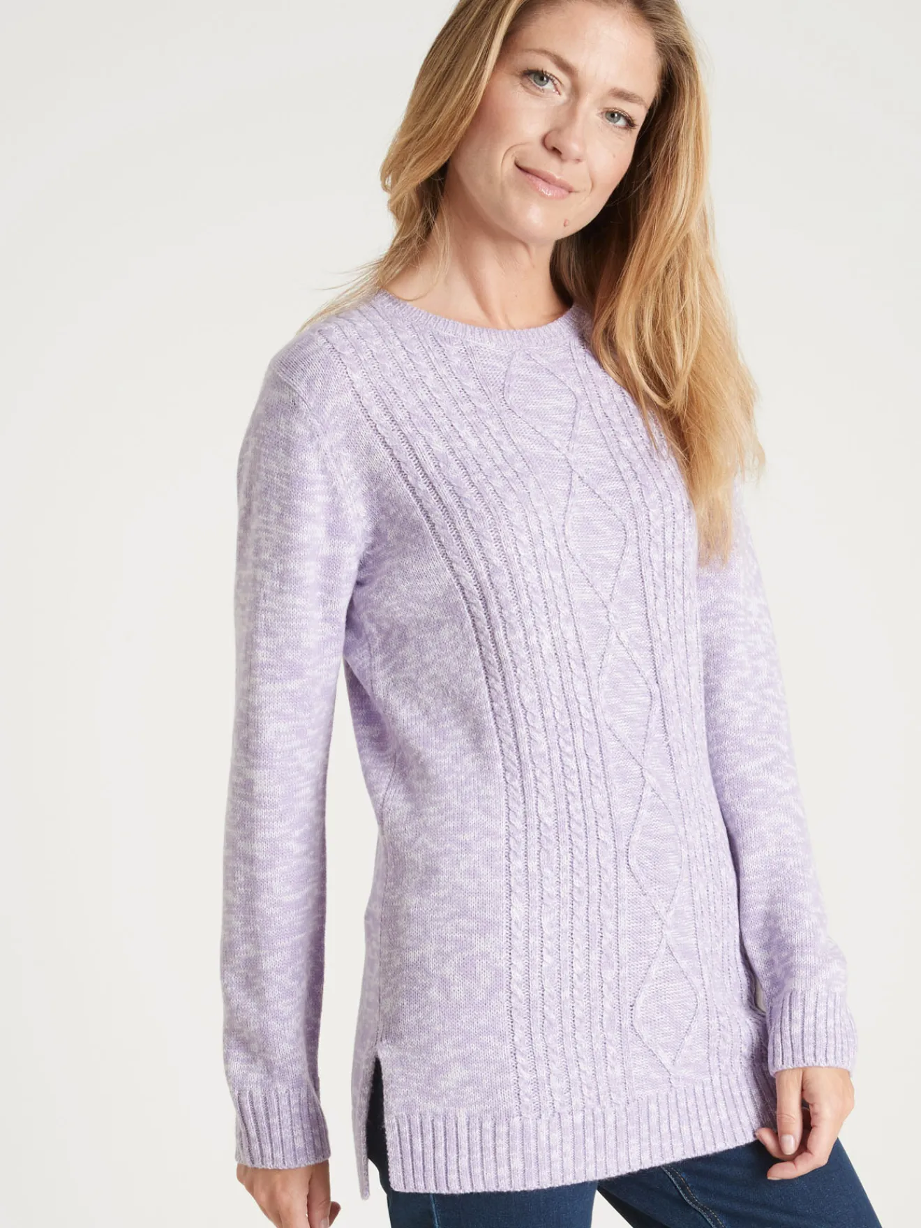 Sale Pull torsadé encolure ronde Femme Pull