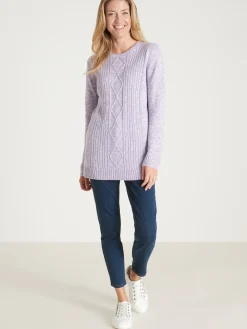 Sale Pull torsadé encolure ronde Femme Pull
