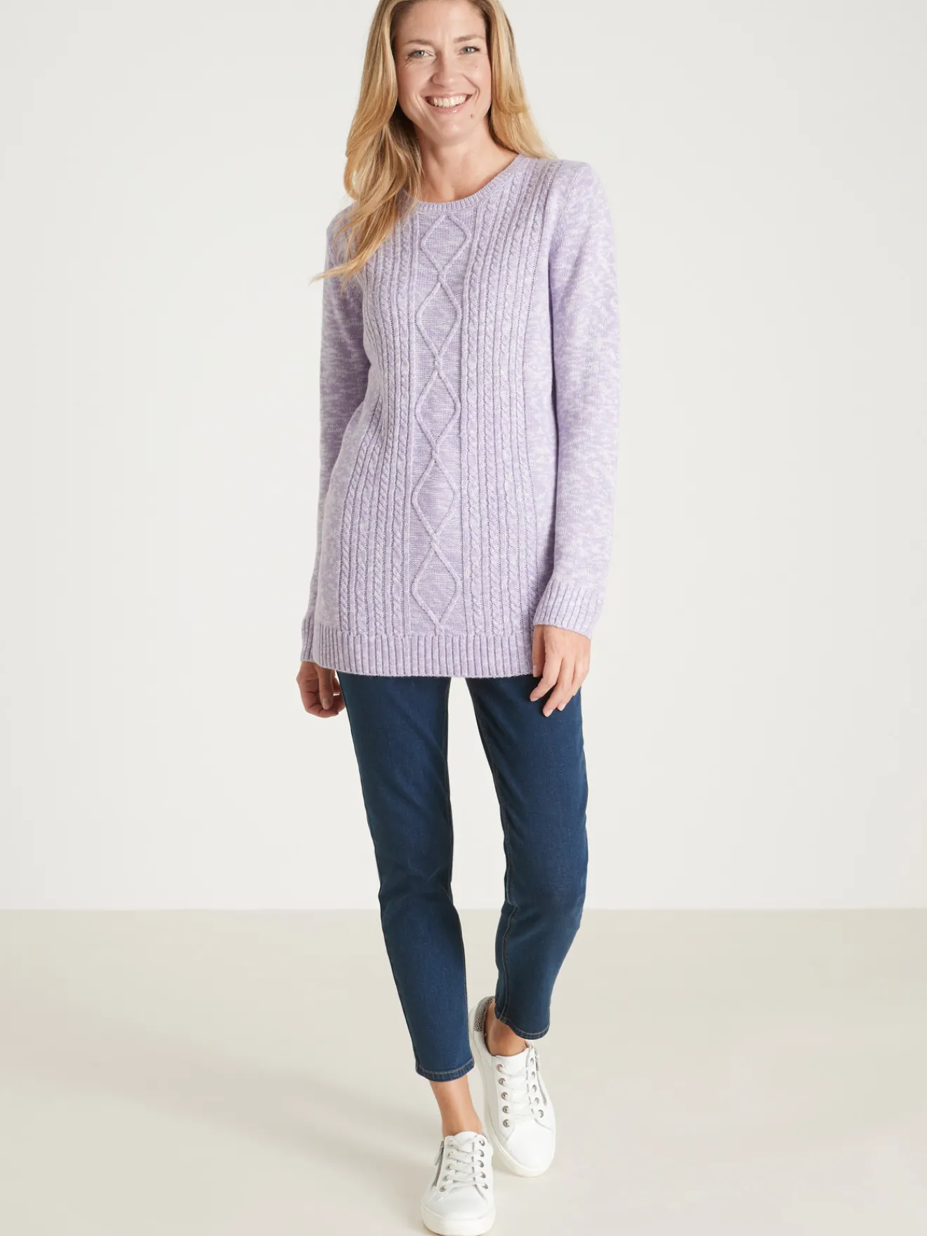 Sale Pull torsadé encolure ronde Femme Pull