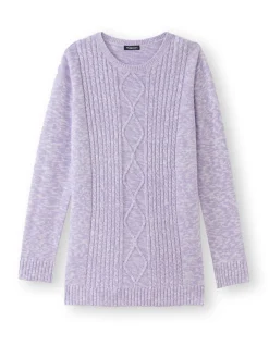 Sale Pull torsadé encolure ronde Femme Pull