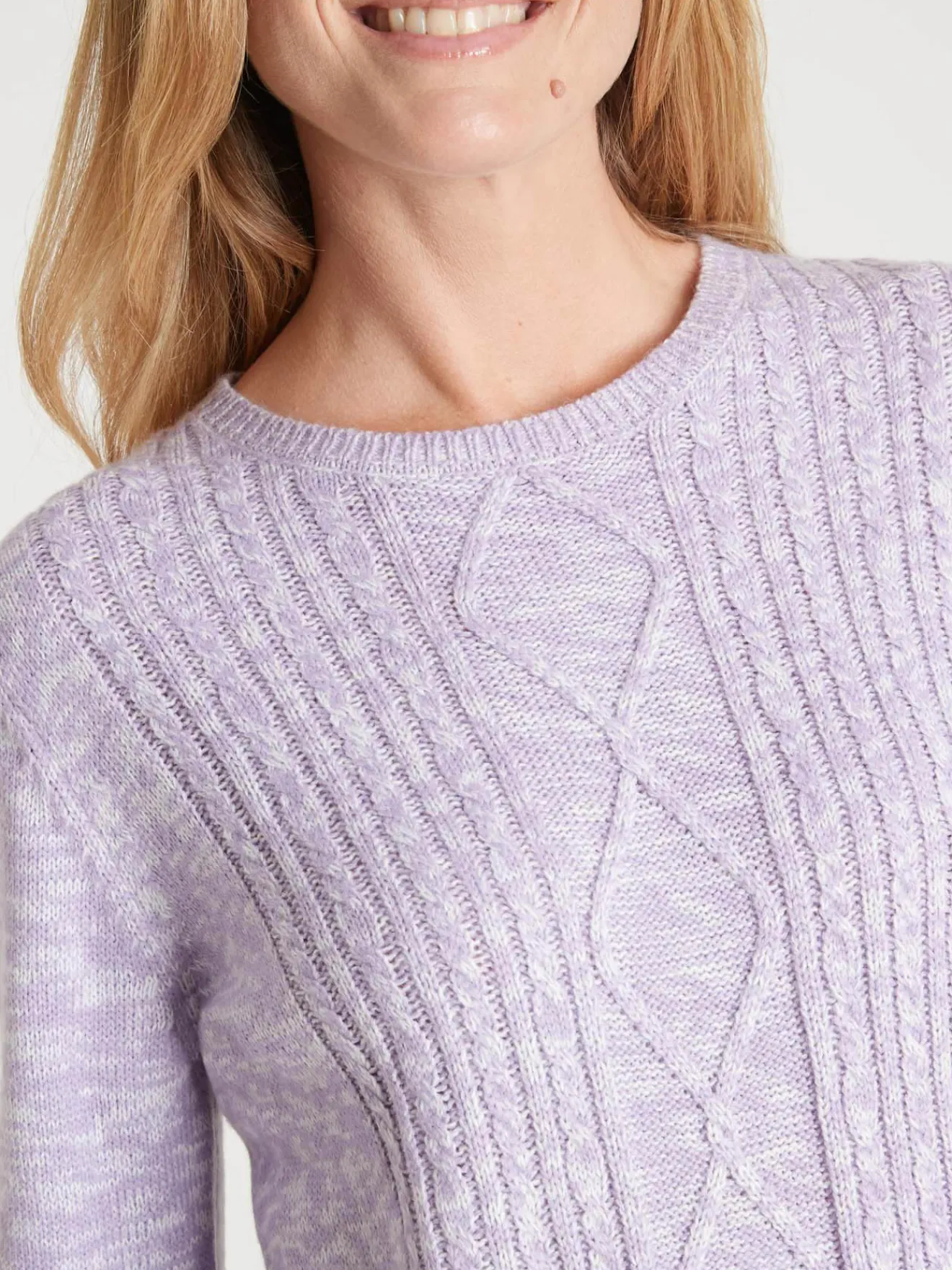 Sale Pull torsadé encolure ronde Femme Pull