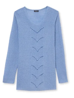 Outlet Pull-tunique côtes perlées Femme Pull