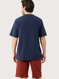 Clearance Pyjama court mercerisé col V Homme Pyjama