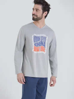 Outlet Pyjama Ecopack Sérigraphié Homme Pyjama