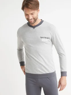 New Pyjama en maille pur coton Homme Pyjama