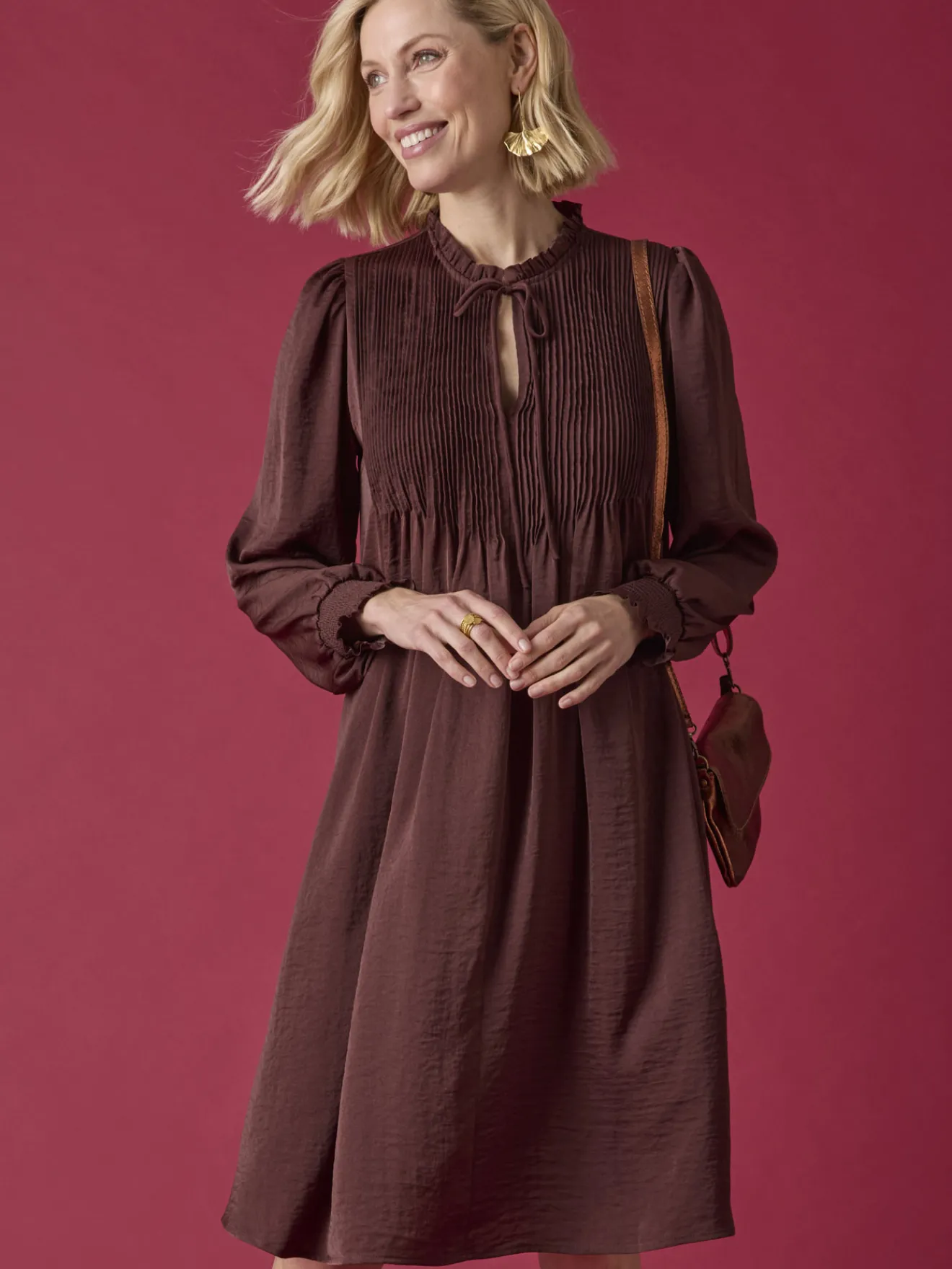 Outlet Robe à plis nervurés Femme Robe