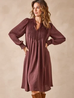 Outlet Robe à plis nervurés Femme Robe