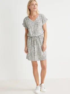 Outlet Robe 3 trous tissu fluide Femme Robe