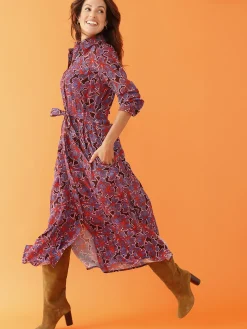 Sale Robe chemisier boutonnée Femme Robe