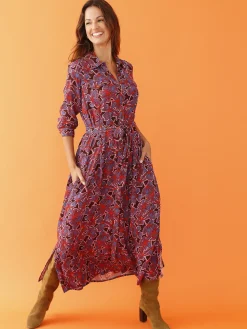 Sale Robe chemisier boutonnée Femme Robe