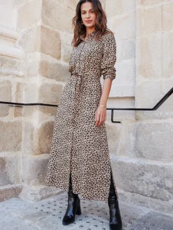 New Robe chemisier toute boutonnée Femme Robe