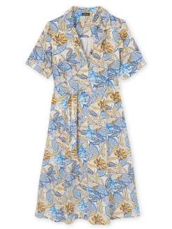 Discount Robe col tailleur manches courtes Femme Robe