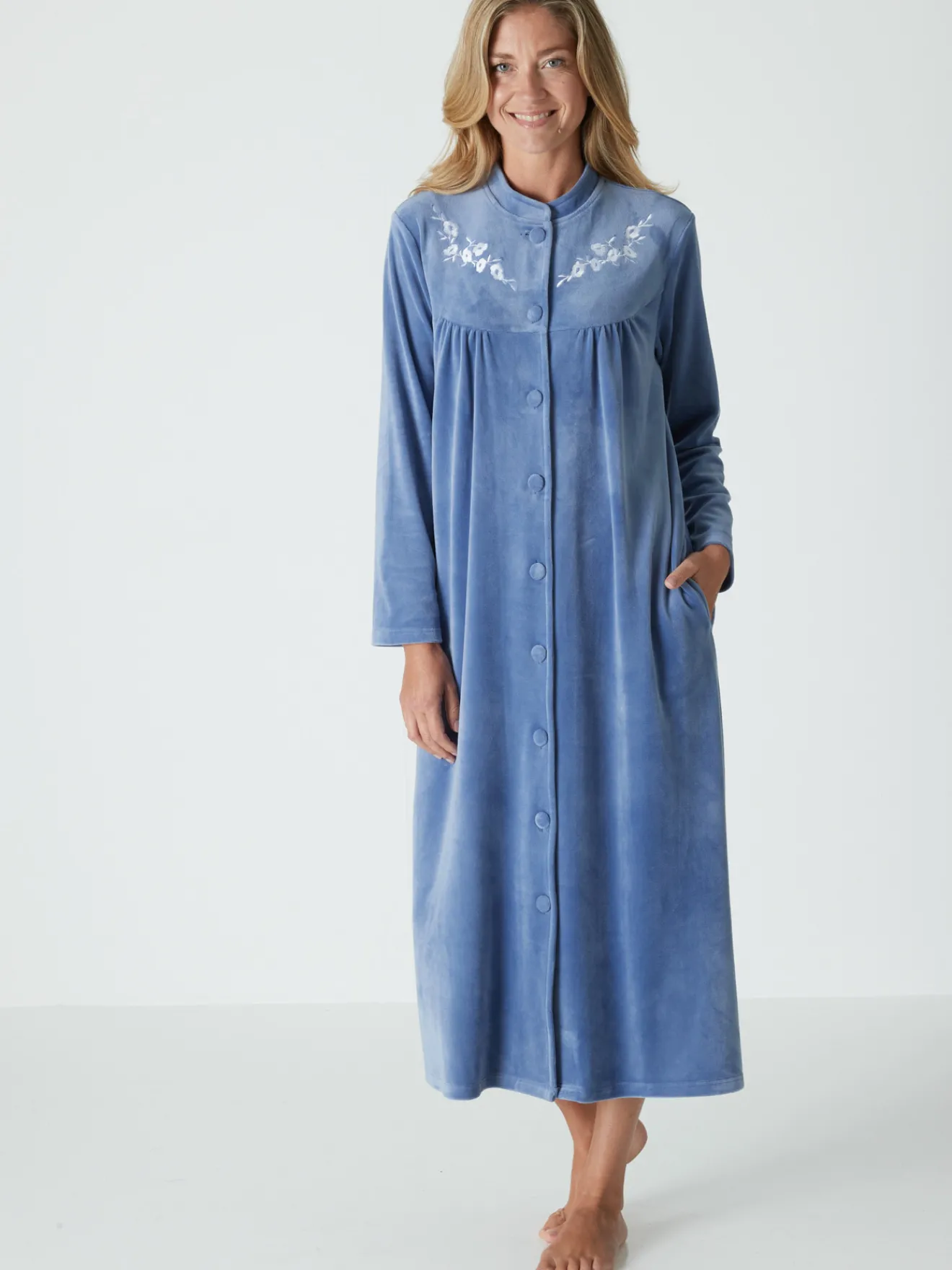Clearance Robe de chambre en maille velours Peignoir, Robe De Chambre