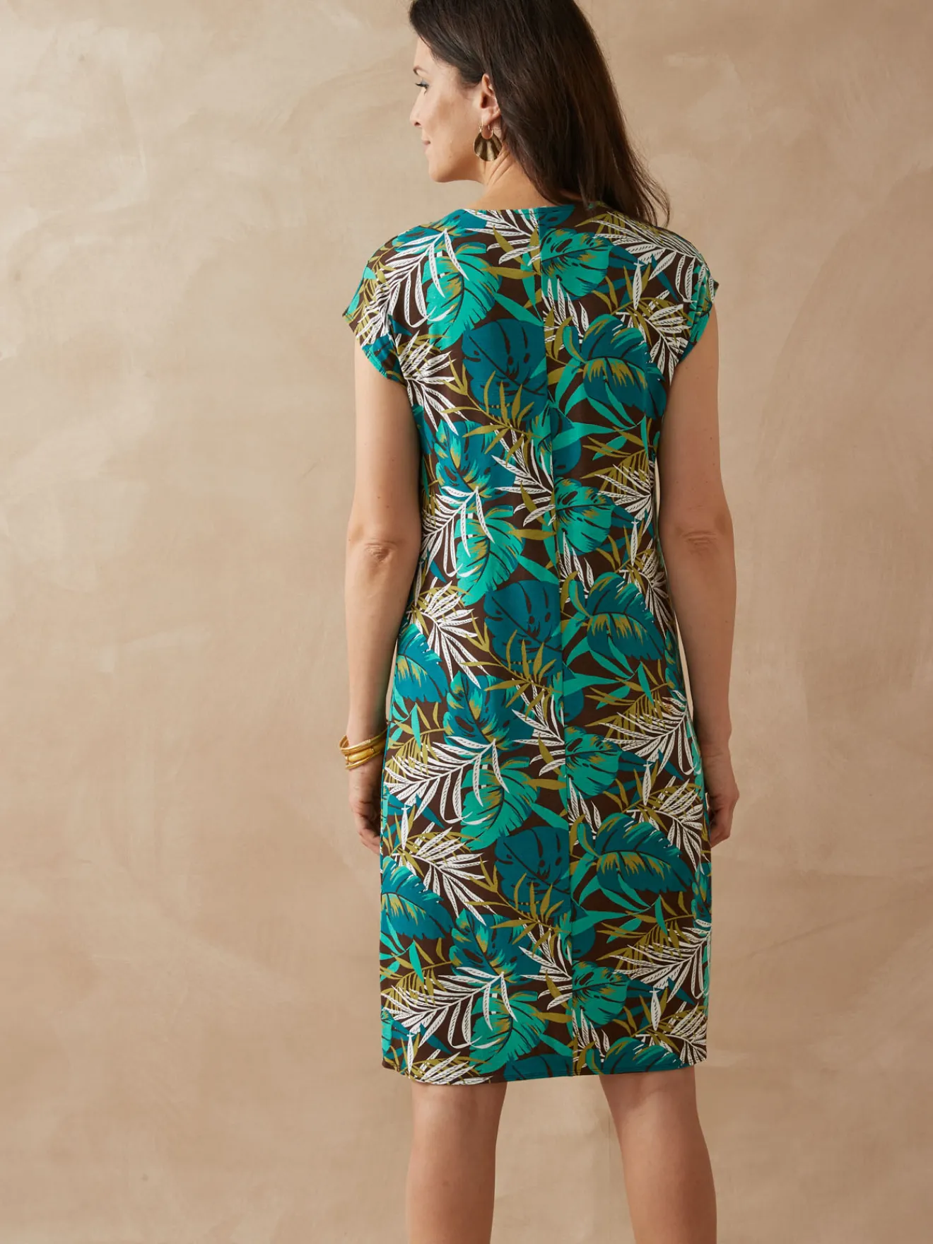 Online Robe en maille avec perles fantaisie Femme Robe