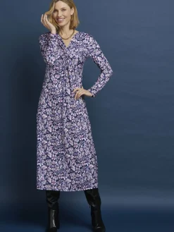 Sale Robe en maille légère fluide Femme Robe