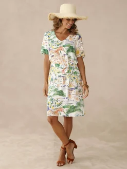 Robe forme housse Femme Robe