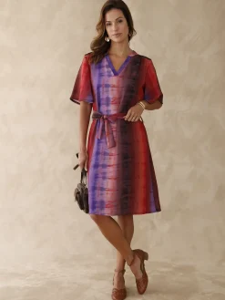 Robe housse manches courtes Femme Robe