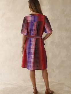 Robe housse manches courtes Femme Robe