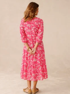 Robe longue à volants Femme Robe