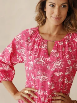 Robe longue à volants Femme Robe