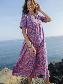 Robe longue pur coton Femme Robe