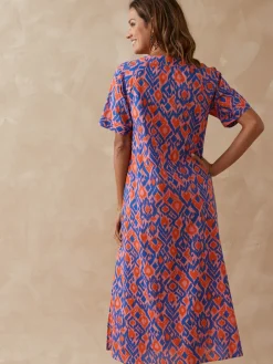 Robe longue pur coton Femme Robe