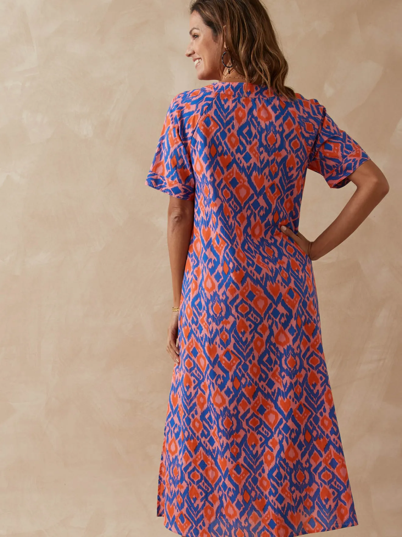 Robe longue pur coton Femme Robe