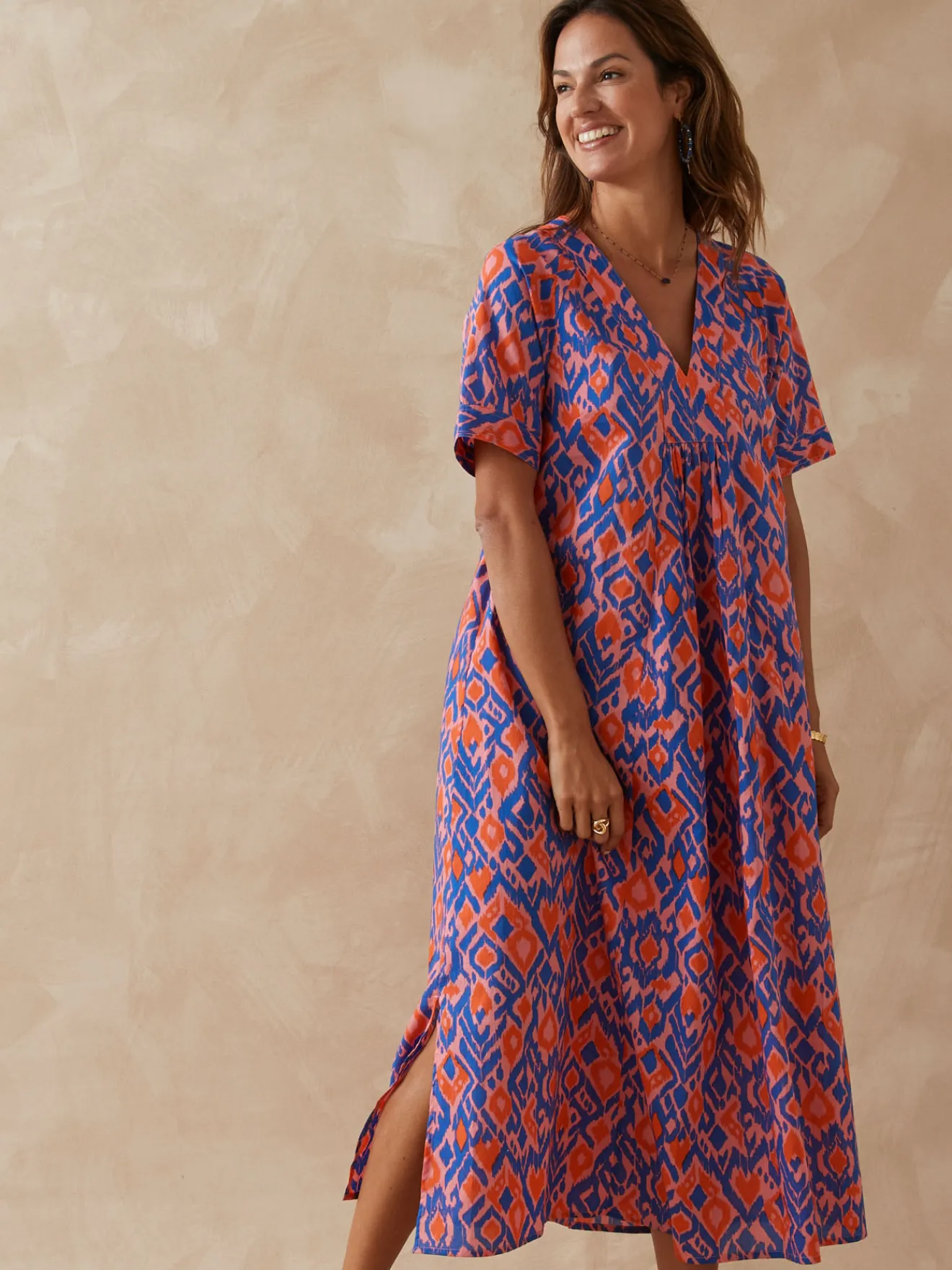 Robe longue pur coton Femme Robe