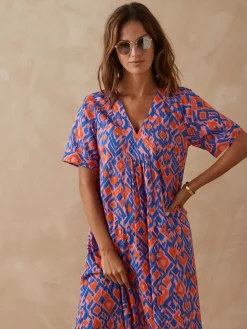 Robe longue pur coton Femme Robe