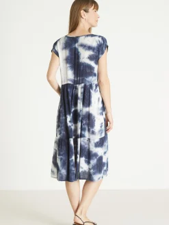 Robe tie and dye à volants Femme Robe