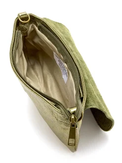 Outlet Sac pochette en cuir à bandoulière Femme Accessoires Et Bijoux